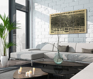 Cutler West Aero View Of Meriden Connecticut 1918  State Of Connecticut