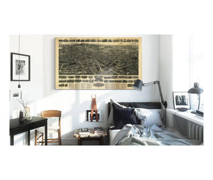 Cutler West Aero View Of Meriden Connecticut 1918  State Of Connecticut