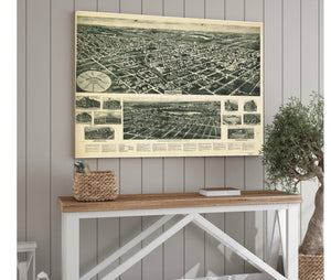 Cutler West Aero View Of Valley Stream Long Island 1924  State Of New York