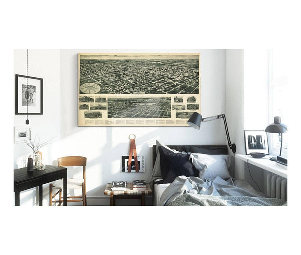 Cutler West Aero View Of Valley Stream Long Island 1924  State Of New York