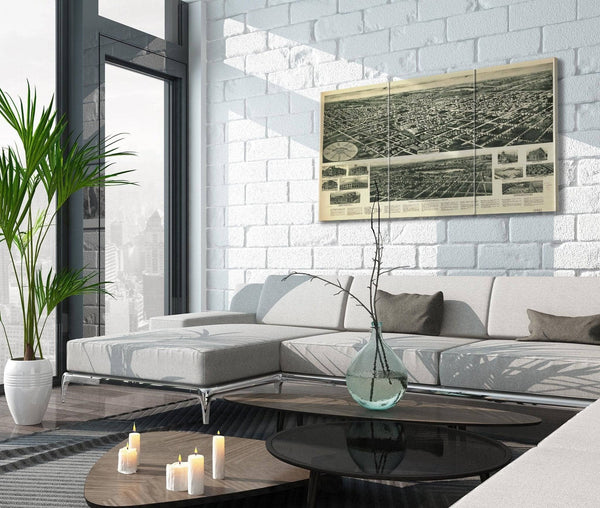 Cutler West Aero View Of Valley Stream Long Island 1924  State Of New York