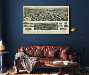 Cutler West Aero View Of Valley Stream Long Island 1924  State Of New York