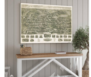 Cutler West Aero View Of Watertown Connecticut 1918  State Of Connecticut