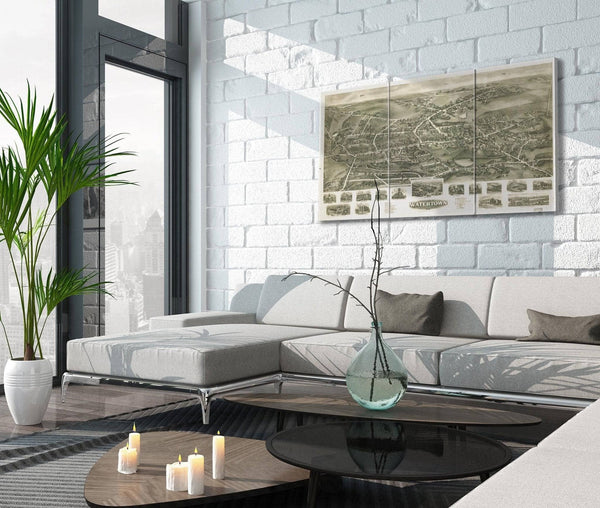 Cutler West Aero View Of Watertown Connecticut 1918  State Of Connecticut