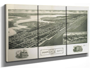 Cutler West Aeroview Of Margate City New Jersey 1925  State Of New Jersey