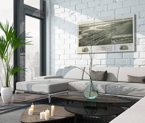 Cutler West Aeroview Of Margate City New Jersey 1925  State Of New Jersey