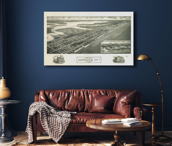 Cutler West Aeroview Of Margate City New Jersey 1925  State Of New Jersey