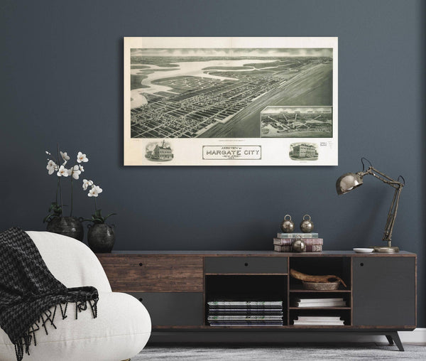 Cutler West Aeroview Of Margate City New Jersey 1925  State Of New Jersey