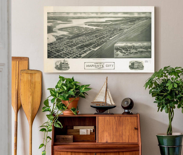 Cutler West Aeroview Of Margate City New Jersey 1925  State Of New Jersey