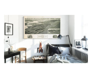 Cutler West Aeroview Of Margate City New Jersey 1925  State Of New Jersey