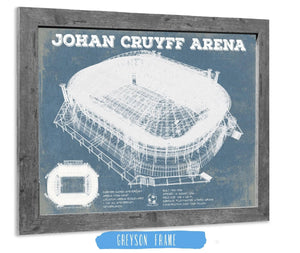 14" x 11" / Greyson Frame Cutler West AFC Ajax FC Johan Cruyff Arena Soccer Print