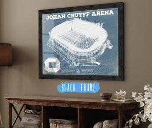 20" x 16" / Black Frame Cutler West AFC Ajax FC Johan Cruyff Arena Soccer Print