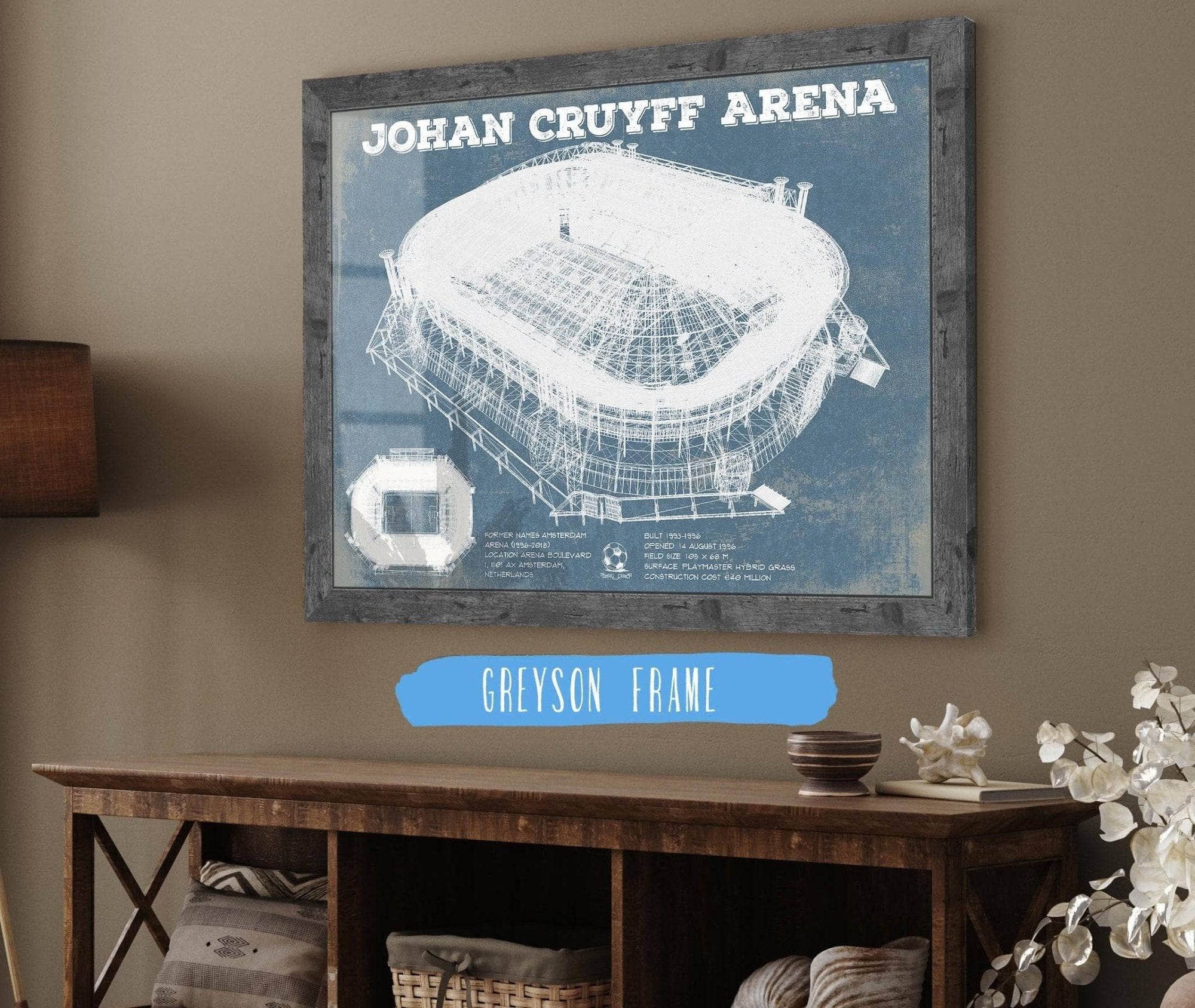Cutler West Soccer Collection AFC Ajax FC Johan Cruyff Arena Soccer Print