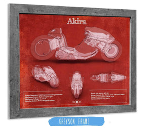 Cutler West Akira Blueprint Vintage Motorcycle Print