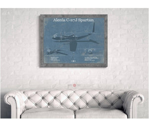 Cutler West Alenia C-27J Spartan Patent Blueprint Original Military Wall Art