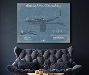 Cutler West Alenia C-27J Spartan Patent Blueprint Original Military Wall Art
