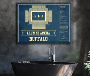 Cutler West Alumni Arena Buffalo Bulls NCAA Vintage Basketball Print