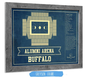 14" x 11" / Greyson Frame Cutler West Alumni Arena Buffalo Bulls NCAA Vintage Basketball Print