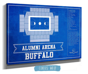 Cutler West Alumni Arena Buffalo Bulls Team Colors NCAA Vintage Basketball Print