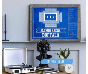 Cutler West Alumni Arena Buffalo Bulls Team Colors NCAA Vintage Basketball Print
