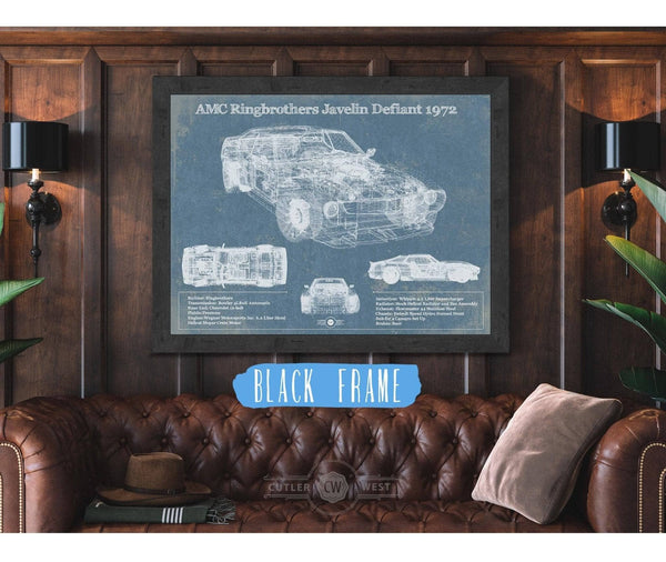 Cutler West AMC Ringbrothers Javelin Defiant 1972 Vintage Auto Print