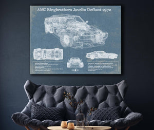 Cutler West AMC Ringbrothers Javelin Defiant 1972 Vintage Auto Print
