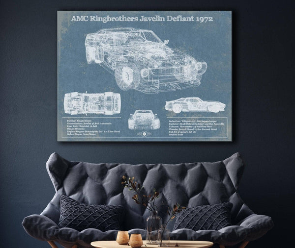 Cutler West AMC Ringbrothers Javelin Defiant 1972 Vintage Auto Print