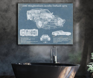 Cutler West AMC Ringbrothers Javelin Defiant 1972 Vintage Auto Print