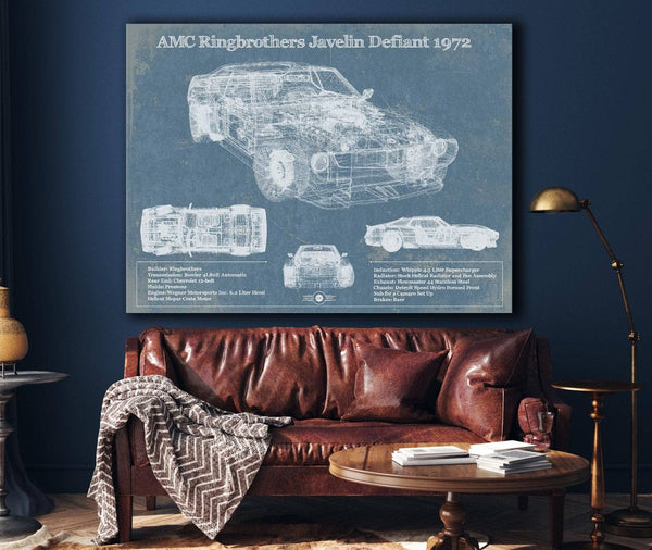 Cutler West AMC Ringbrothers Javelin Defiant 1972 Vintage Auto Print