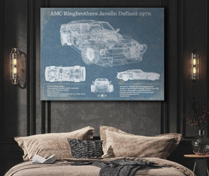 Cutler West AMC Ringbrothers Javelin Defiant 1972 Vintage Auto Print