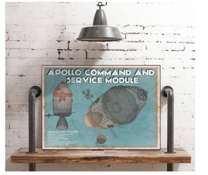 Cutler West Apollo command and service module NASA Aviation Space Print