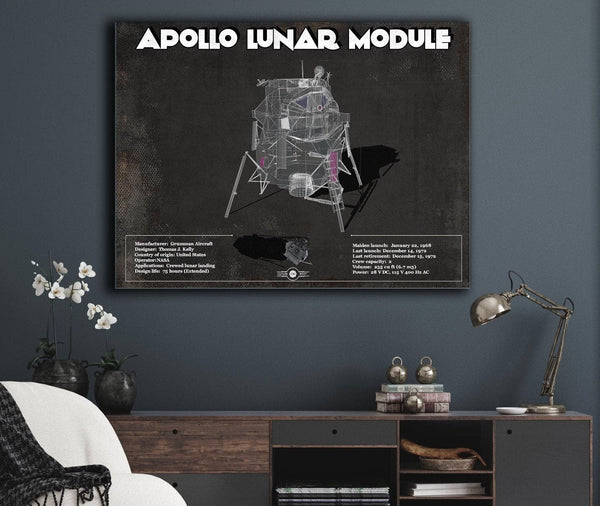 Cutler West Apollo Lunar Module (LEM) NASA Aviation Blueprint Print