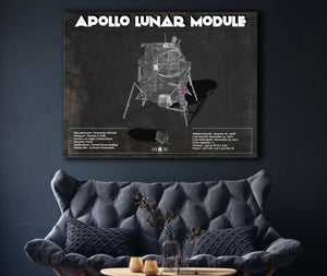 Cutler West Apollo Lunar Module (LEM) NASA Aviation Blueprint Print