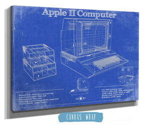 Cutler West Apple II Computer Vintage Blueprint Art