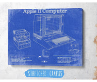 Cutler West Apple II Computer Vintage Blueprint Art