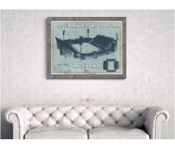 Cutler West Argentina Rugby - Vintage JosÃ© Amalfitani Stadium Print