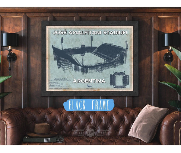 Cutler West Argentina Rugby - Vintage JosÃ© Amalfitani Stadium Print
