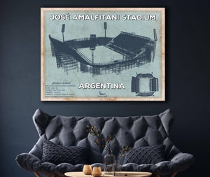 Cutler West Argentina Rugby - Vintage JosÃ© Amalfitani Stadium Print
