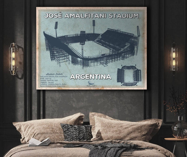 Cutler West Argentina Rugby - Vintage JosÃ© Amalfitani Stadium Print