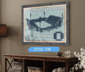 Cutler West Argentina Rugby - Vintage JosÃ© Amalfitani Stadium Print