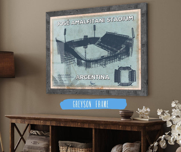 Cutler West Argentina Rugby - Vintage JosÃ© Amalfitani Stadium Print