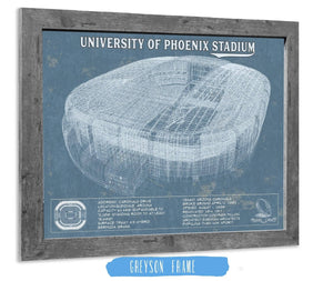 14" x 11" / Greyson Frame Cutler West Arizona Cardinals University Of Phoenix Stadium Vintage Football Print