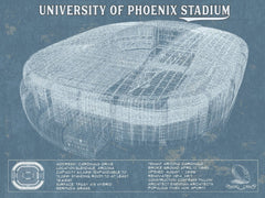 14" x 11" / Unframed Cutler West Arizona Cardinals University Of Phoenix Stadium Vintage Football Print