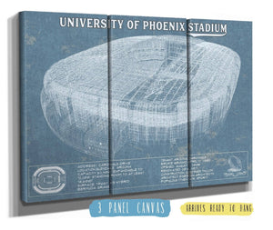 36" x 24" / 3 Panel Canvas Wrap Cutler West Arizona Cardinals University Of Phoenix Stadium Vintage Football Print
