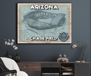 Cutler West Arizona Diamondbacks - Chase Field Vintage Baseball Fan Print