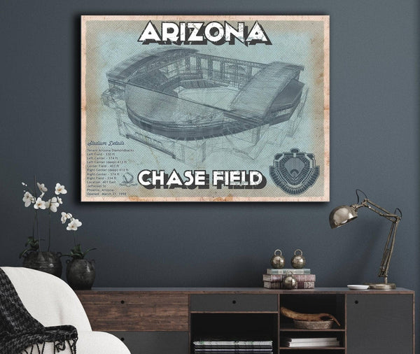 Cutler West Arizona Diamondbacks - Chase Field Vintage Baseball Fan Print