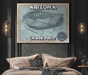 Cutler West Arizona Diamondbacks - Chase Field Vintage Baseball Fan Print