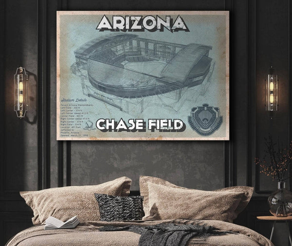 Cutler West Arizona Diamondbacks - Chase Field Vintage Baseball Fan Print