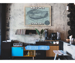 Cutler West Arizona Diamondbacks - Chase Field Vintage Baseball Fan Print