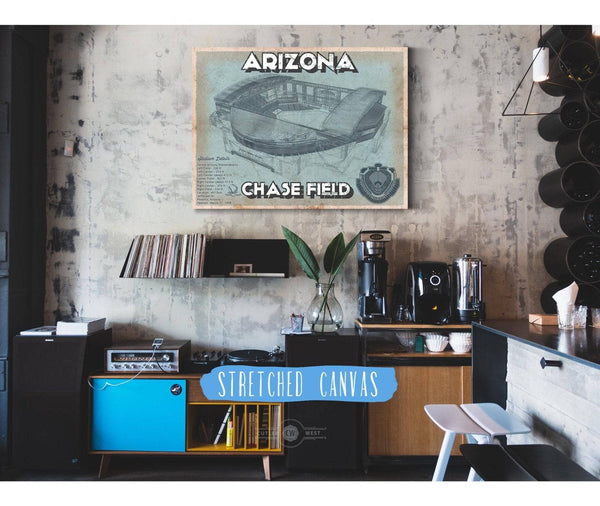 Cutler West Arizona Diamondbacks - Chase Field Vintage Baseball Fan Print